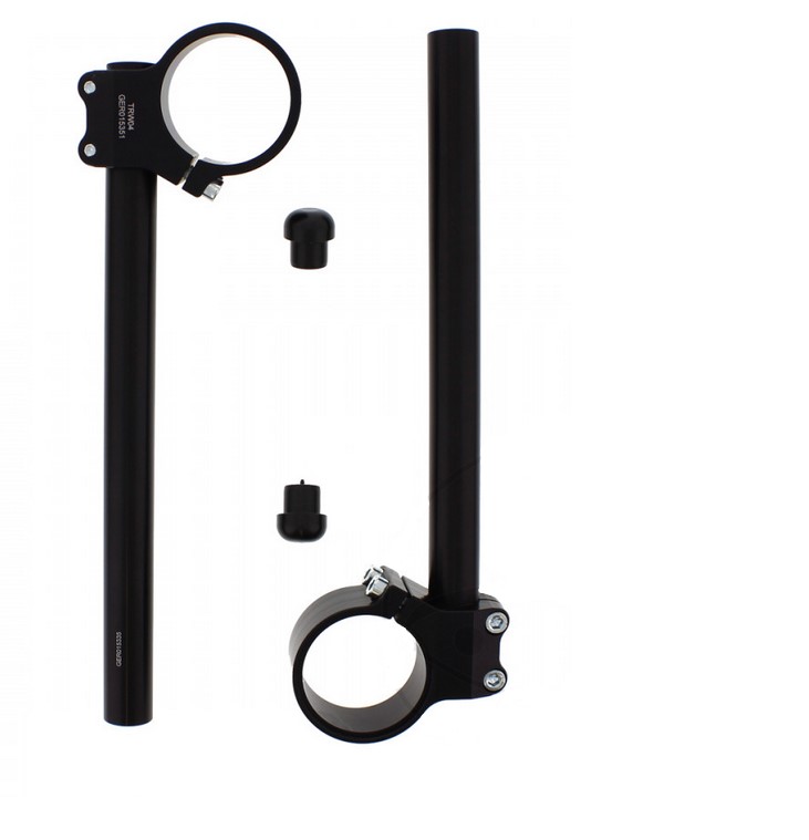 50mm TRW Stummelenker Alu schwarz racing 22mm  Gabelklemme